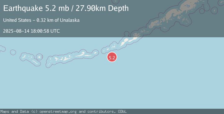 Map of FOX ISLANDS, ALEUTIAN ISLANDS