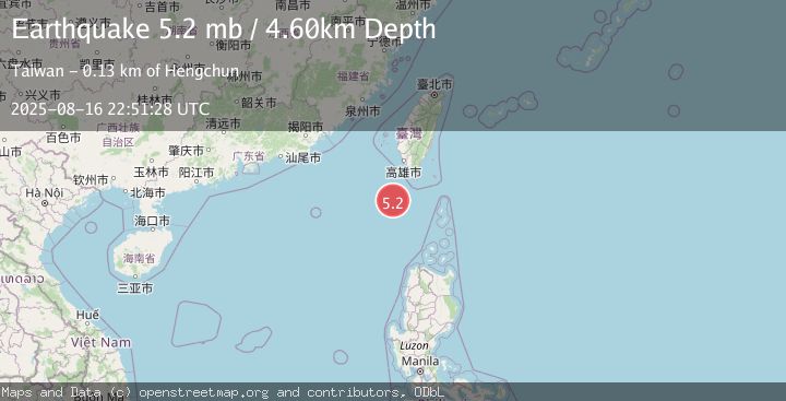 Map of TAIWAN REGION