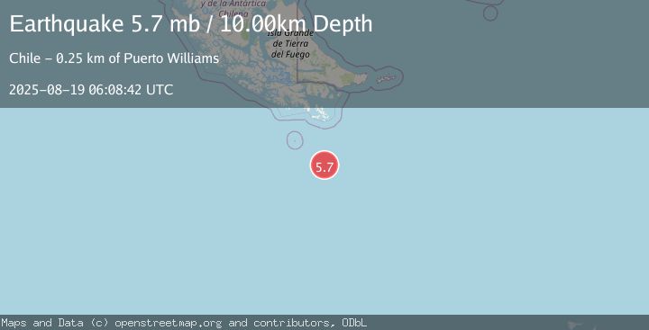 Map of DRAKE PASSAGE