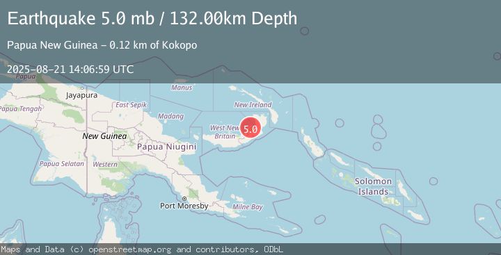 Map of NEW BRITAIN REGION, P.N.G.