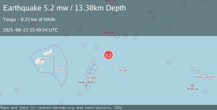 Map of SAMOA ISLANDS REGION