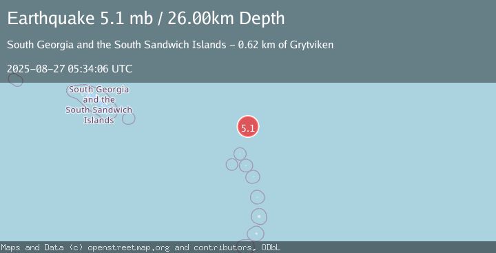 Map of SOUTH SANDWICH ISLANDS REGION