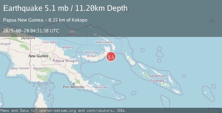 Map of NEW BRITAIN REGION, P.N.G.
