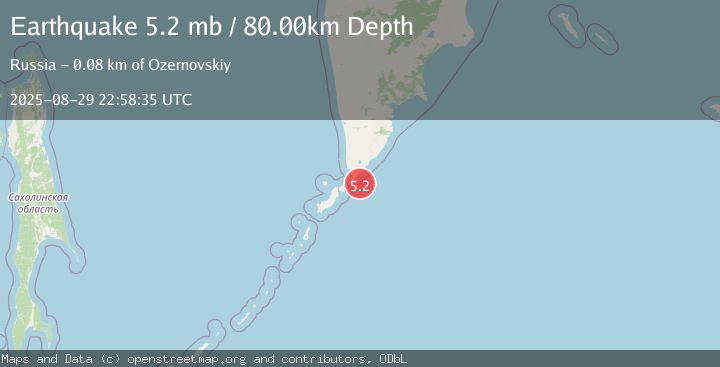 Map of KURIL ISLANDS