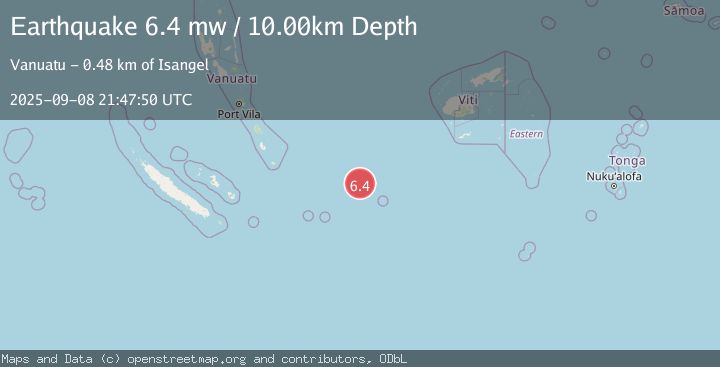 Map of VANUATU REGION