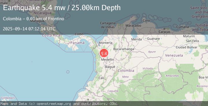 Map of NORTHERN COLOMBIA