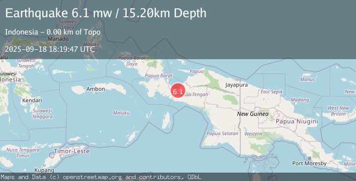 Map of PAPUA, INDONESIA