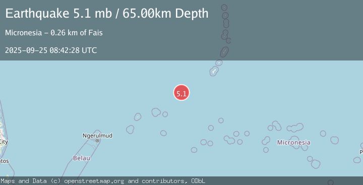 Map of STATE OF YAP, MICRONESIA
