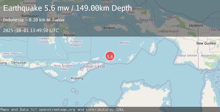 Map of KEPULAUAN BARAT DAYA, INDONESIA