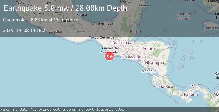 Map of OFFSHORE GUATEMALA