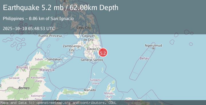 Map of MINDANAO, PHILIPPINES