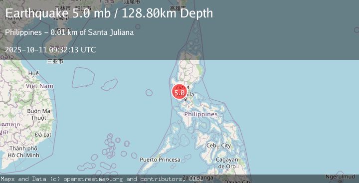 Map of LUZON, PHILIPPINES