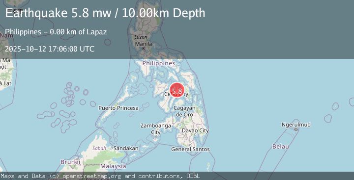 Map of NEGROS- CEBU REG, PHILIPPINES