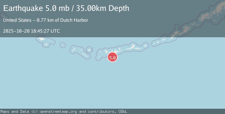 Map of ANDREANOF ISLANDS, ALEUTIAN IS.