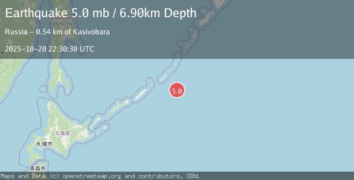 Map of KURIL ISLANDS