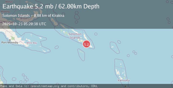 Map of SOLOMON ISLANDS