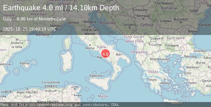 Map of SOUTHERN ITALY