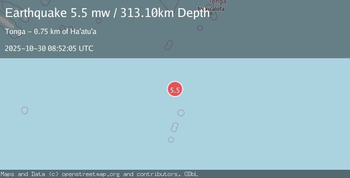 Map of KERMADEC ISLANDS REGION