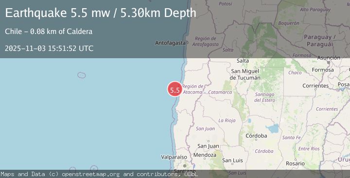 Map of OFFSHORE ATACAMA, CHILE