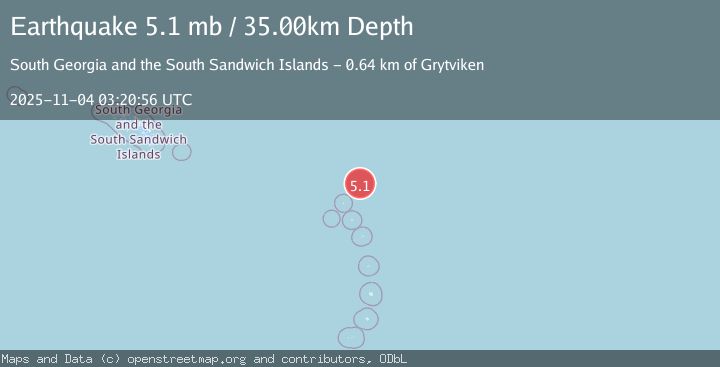 Map of SOUTH SANDWICH ISLANDS REGION