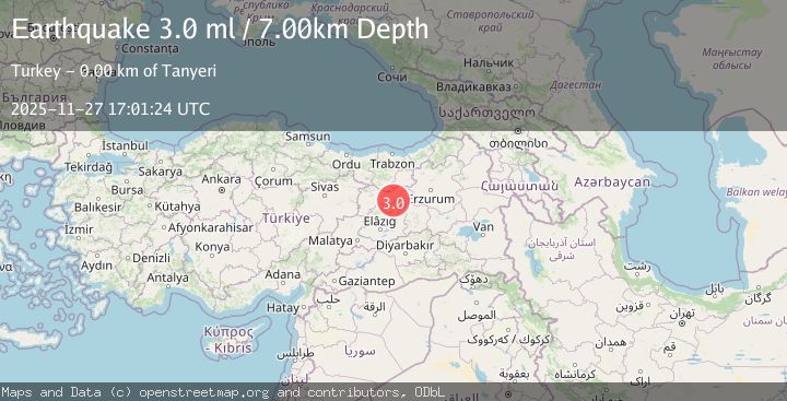 Map of EASTERN TURKEY