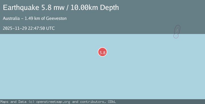 Map of WEST OF MACQUARIE ISLAND