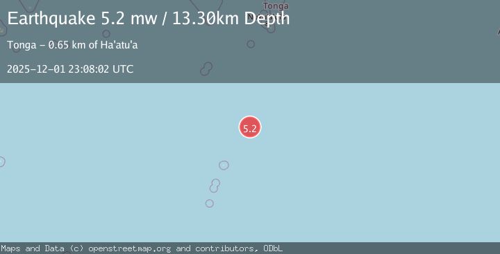 Map of KERMADEC ISLANDS REGION