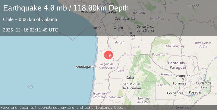 Map of ANTOFAGASTA, CHILE