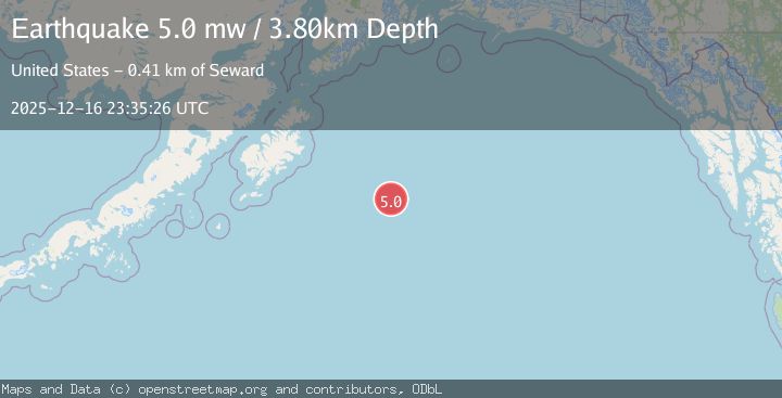 Map of GULF OF ALASKA