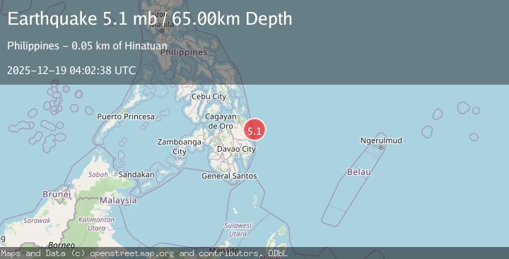 Map of MINDANAO, PHILIPPINES