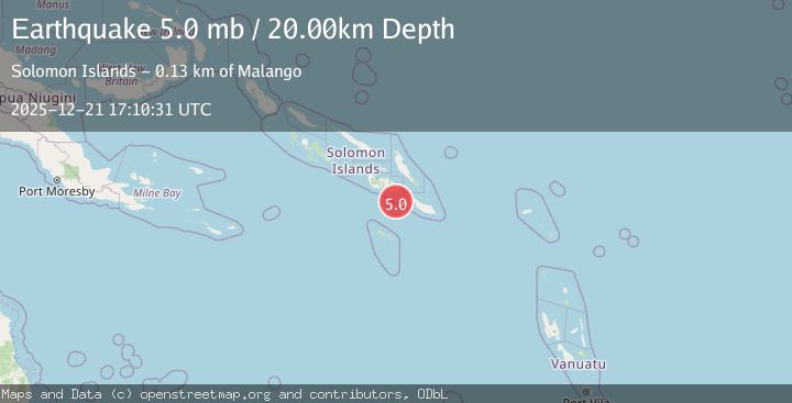 Map of SOLOMON ISLANDS