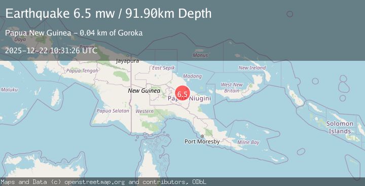 Map of EASTERN NEW GUINEA REG., P.N.G.