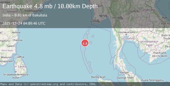 Map of ANDAMAN ISLANDS, INDIA REGION
