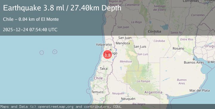 Map of REGION METROPOLITANA, CHILE