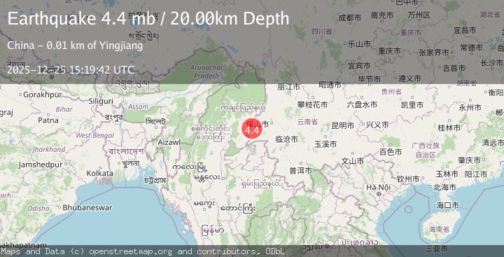 Map of MYANMAR-CHINA BORDER REGION