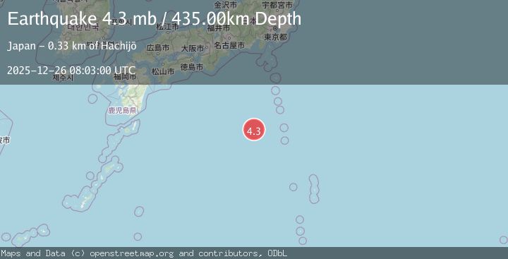 Map of IZU ISLANDS, JAPAN REGION