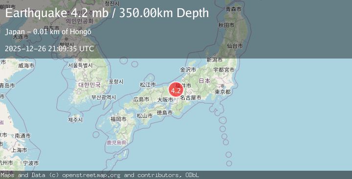 Map of WESTERN HONSHU, JAPAN