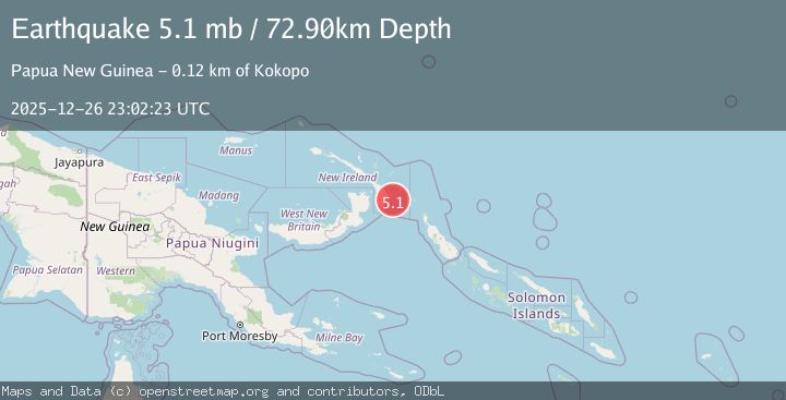 Map of NEW IRELAND REGION, P.N.G.