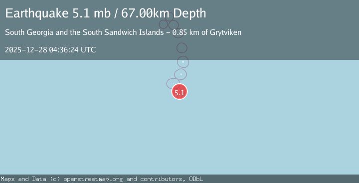 Map of SOUTH SANDWICH ISLANDS REGION