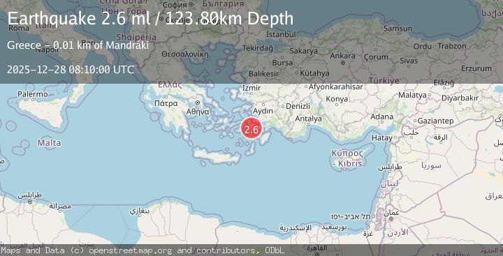 Map of DODECANESE IS.-TURKEY BORDER REG