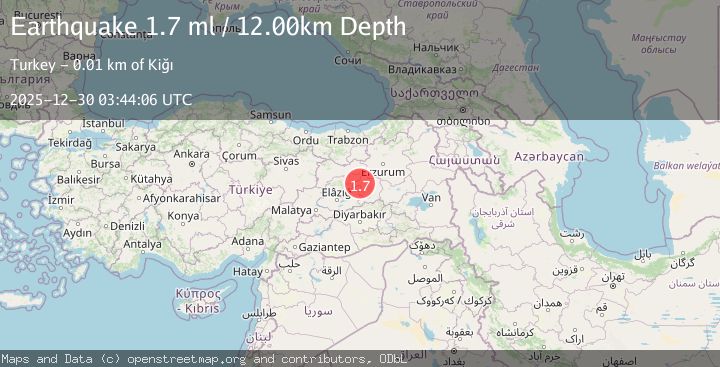 Map of EASTERN TURKEY