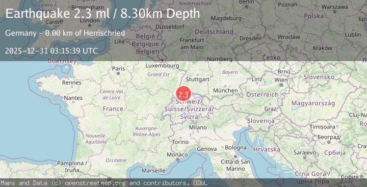 Map of FRANCE-GERMANY BORDER REGION