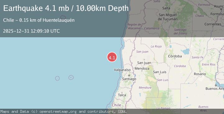Map of OFF COAST OF COQUIMBO, CHILE