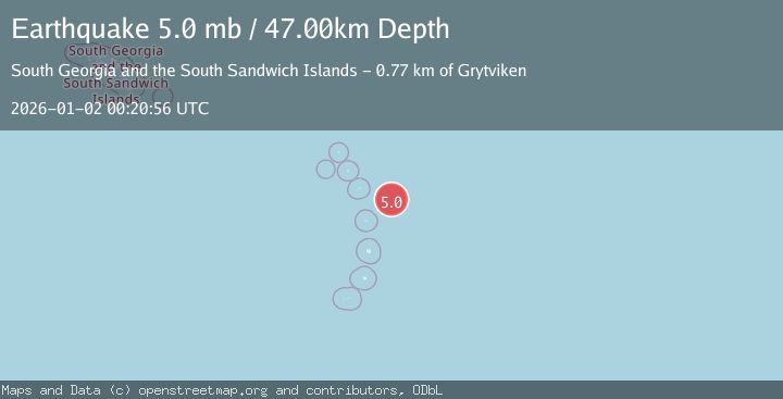 Map of SOUTH SANDWICH ISLANDS REGION
