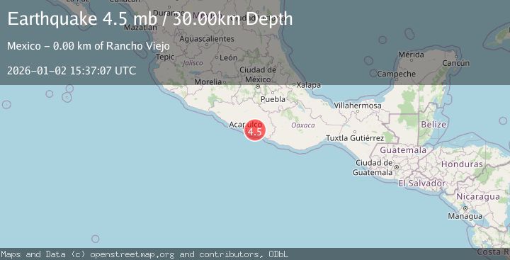 Map of GUERRERO, MEXICO