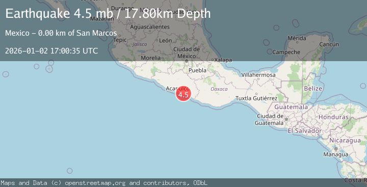 Map of GUERRERO, MEXICO