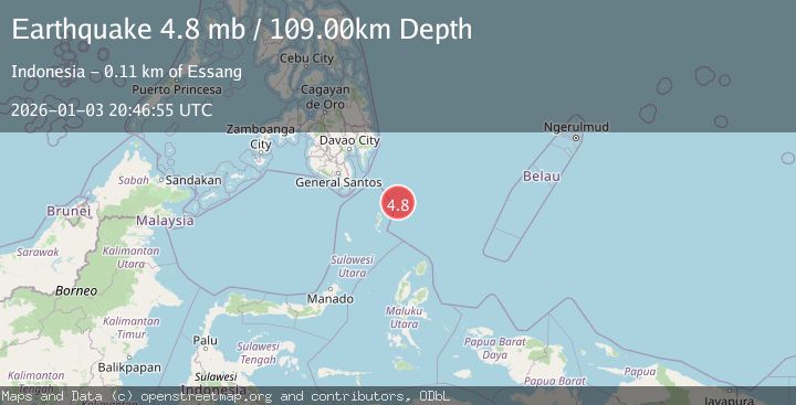 Map of KEPULAUAN TALAUD, INDONESIA