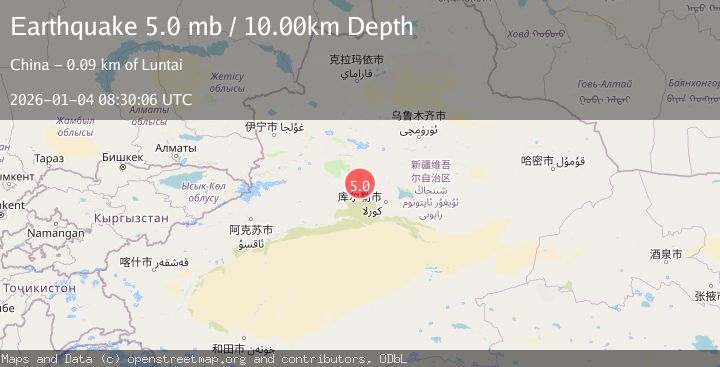 Map of NORTHERN XINJIANG, CHINA
