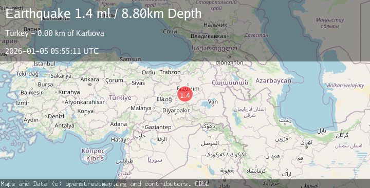 Map of EASTERN TURKEY