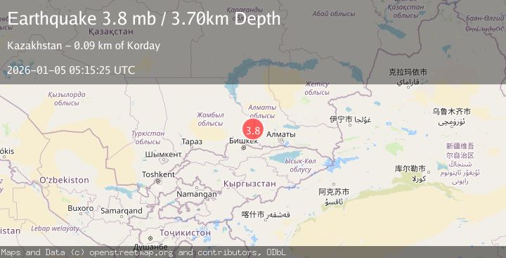 Map of EASTERN KAZAKHSTAN